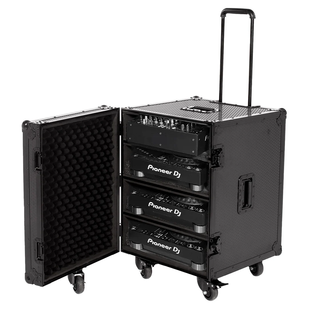 Ultimate Flight Case 4 CDJ/ Mixer Black Plus