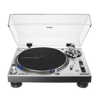 Audio-Technica-AT-LP140XPSVE-Silver-Pro-Direct-Drive-Turntable-Top-Front-